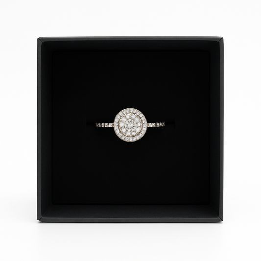 Silver Rhinestone Ring